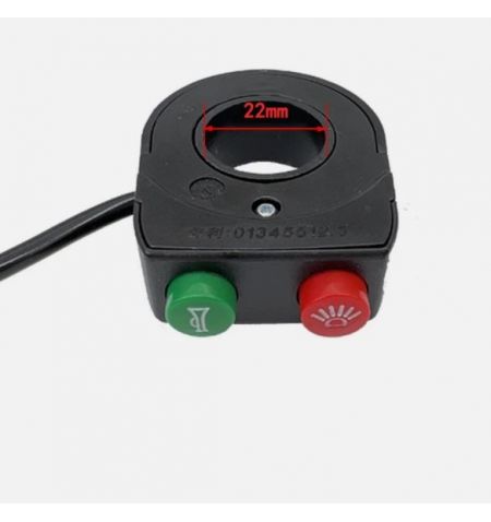 Priekinio žibinto signalo jungiklis elektriniam dviračiui / paspirtukui, patogus ir praktiškas „Wuxing“