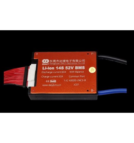 BMS 14S 52V 60A su balansavimo fukcija 2 laidų Daly