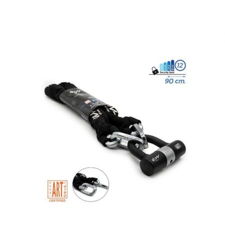 Lock, chain lockable with key, suitable for bicycles - scooters