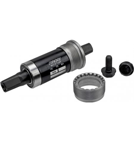 Pedalu ašies komplektas NECO B910 BSA 73 mm plienas