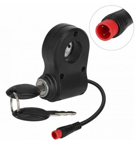 Electric lock with waterproof head for Kugoo Kirin G2 Pro 2 pins 2 keys